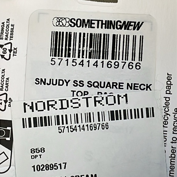 NWT Vero Moda Eyelet Crop Top Pointed V Hem Square Neck Sz S - Picture 8 of 10